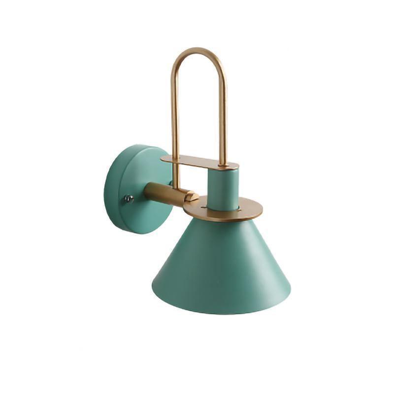 Nordic Metal Wall Sconce ∅ 9.4″ x H 12.2″ / Dia 24cm x H 31cm / Green Wall lamp