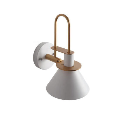 Nordic Metal Wall Sconce ∅ 9.4″ x H 12.2″ / Dia 24cm x H 31cm / White Wall lamp