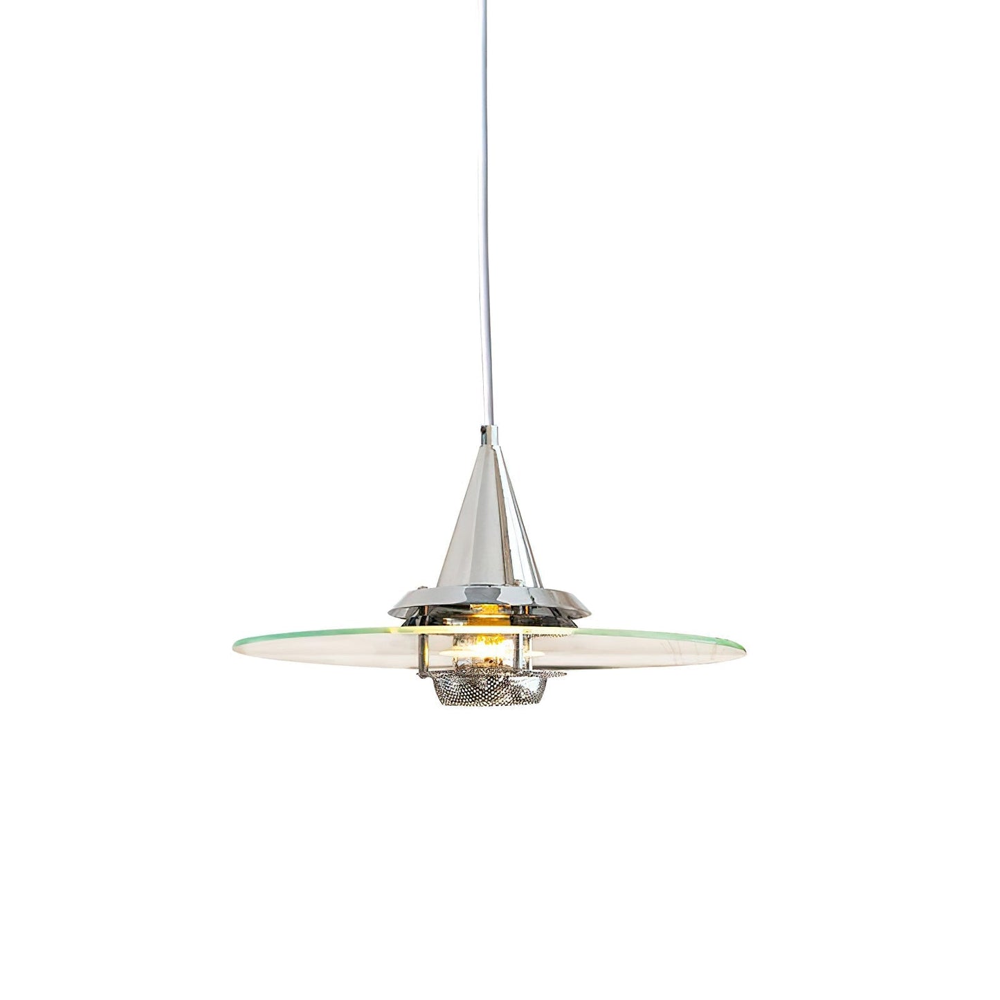 Nova Disc Pendant Light ∅ 11.8″ x H 7.9″ / Chrome Pendant light