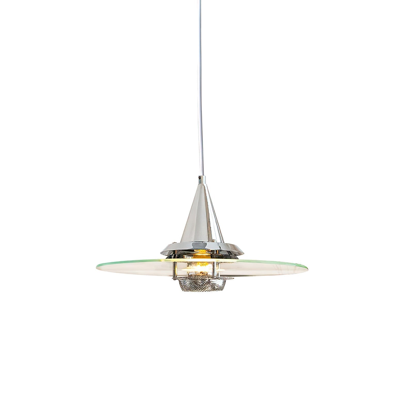 Nova Disc Pendant Light ∅ 11.8″ x H 7.9″ / Chrome Pendant light