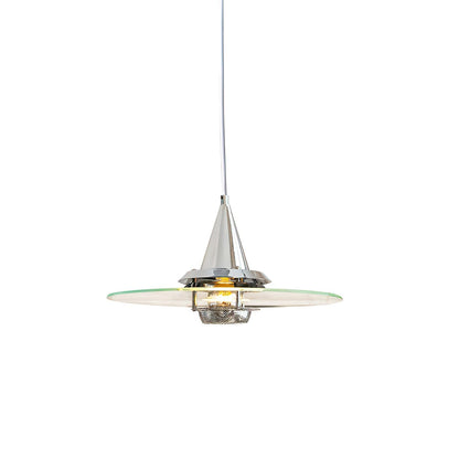 Nova Disc Pendant Light ∅ 11.8″ x H 7.9″ / Chrome Pendant light