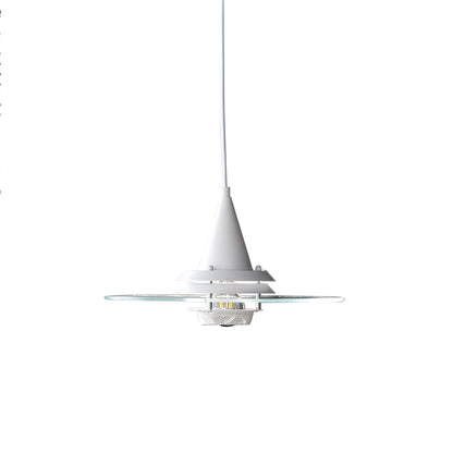 Nova Disc Pendant Light ∅ 11.8″ x H 7.9″ / White Pendant light
