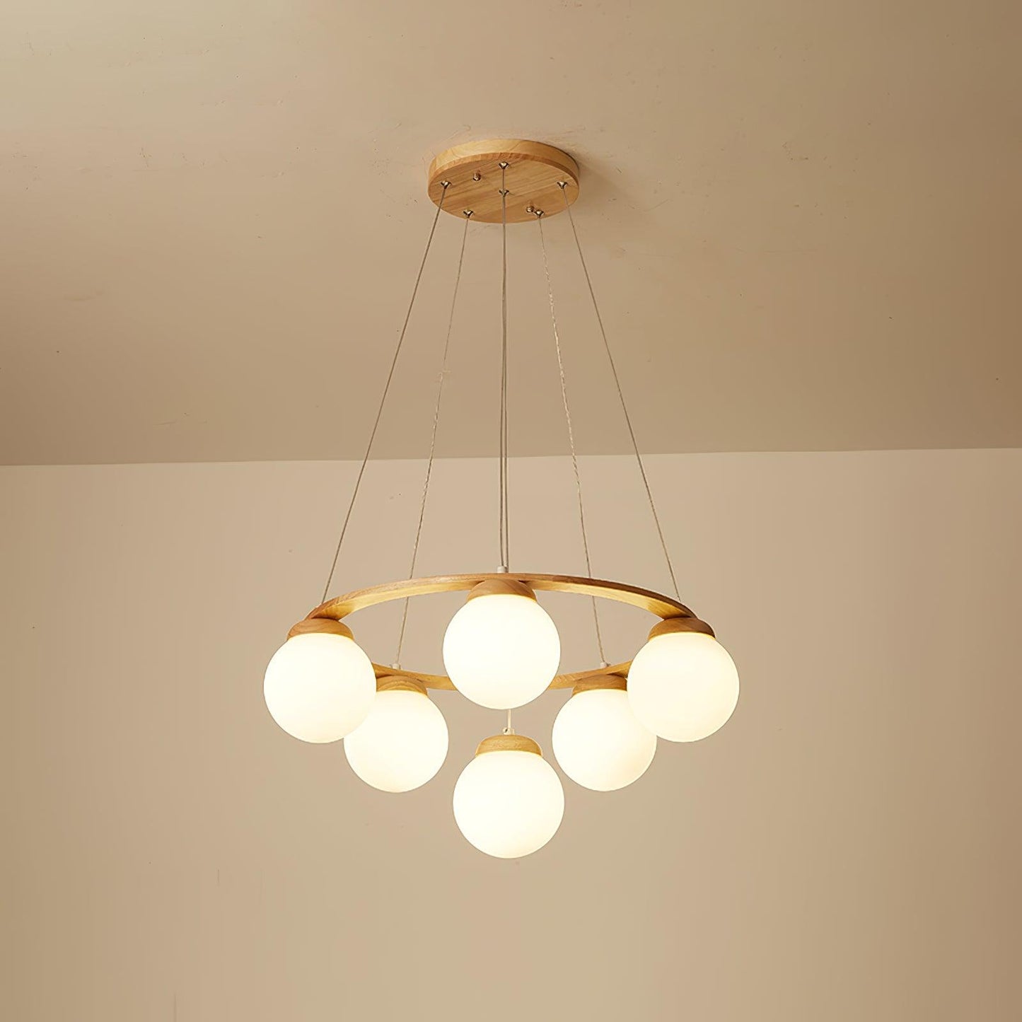 Nuura Miira Wood Chandelier