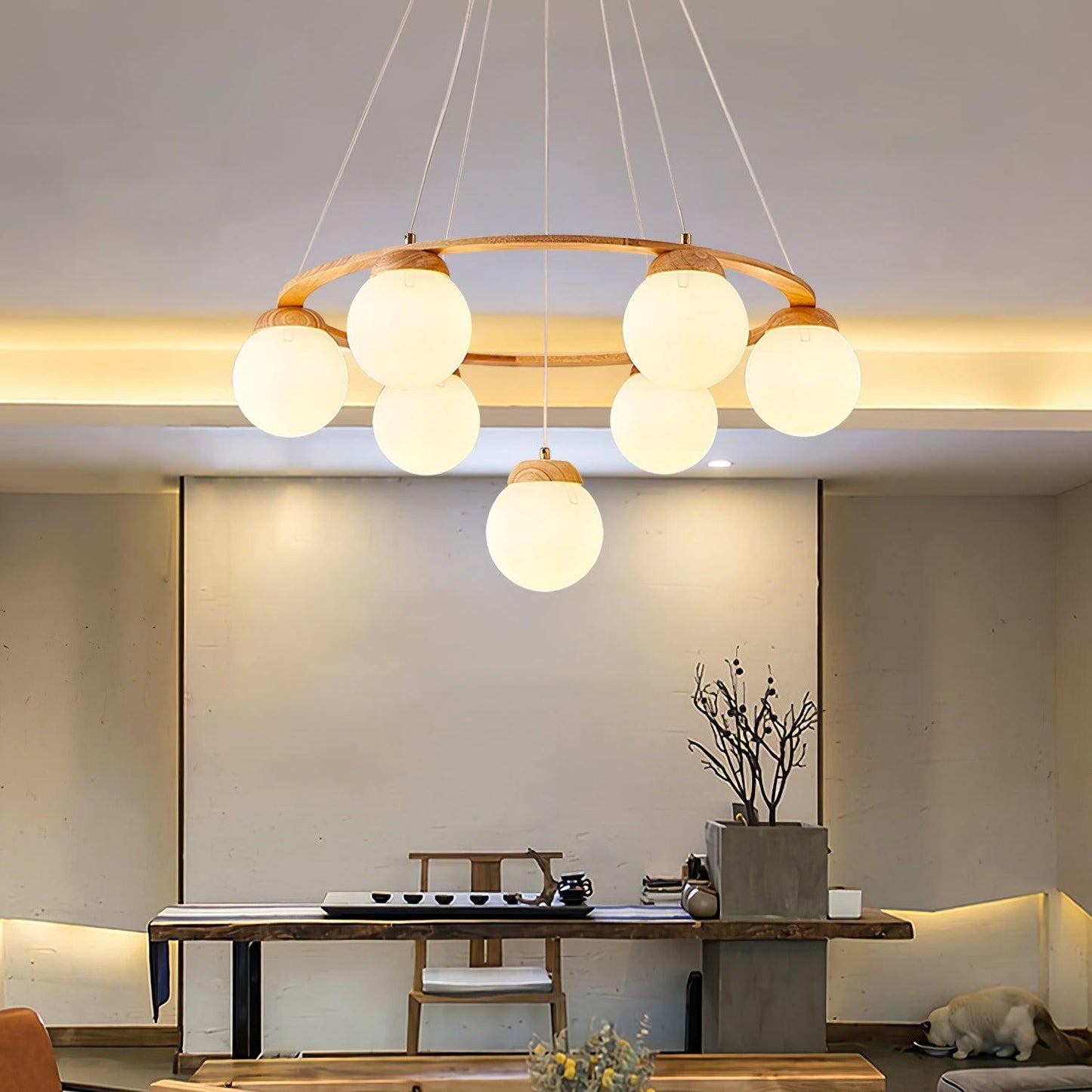 Miira Wood Chandelier Chandelier