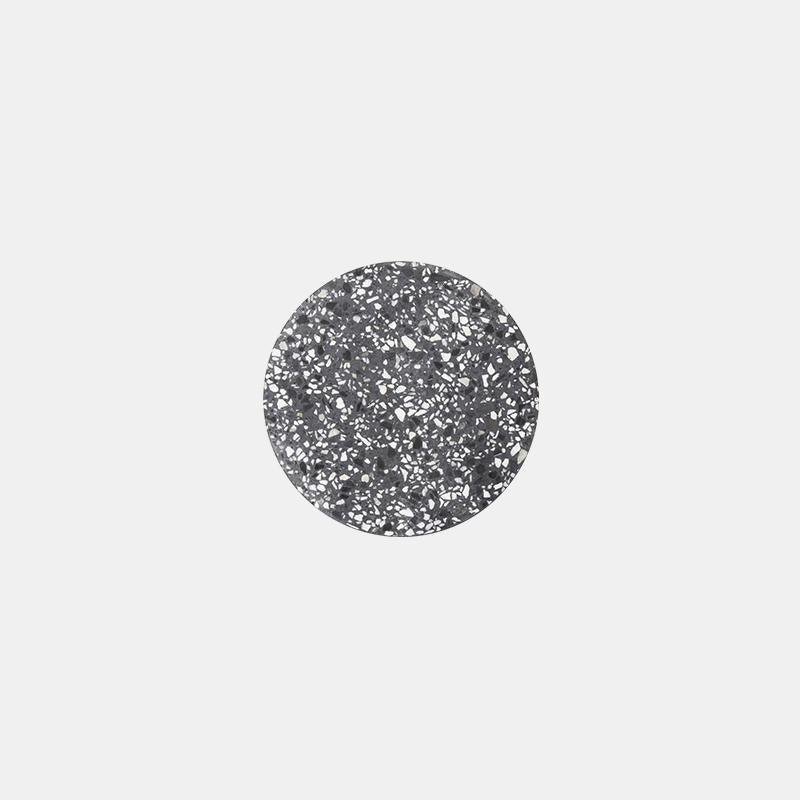 Terrazzo Wall Lamp ∅ 7″ x H 1.7″ / Dia 18cm x H 4.3cm / Black / Warm Light Wall lamp