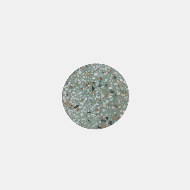 Terrazzo Wall Lamp ∅ 7″ x H 1.7″ / Dia 18cm x H 4.3cm / Green / Warm Light Wall lamp
