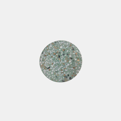 Terrazzo Wall Lamp ∅ 7″ x H 1.7″ / Dia 18cm x H 4.3cm / Green / Warm Light Wall lamp
