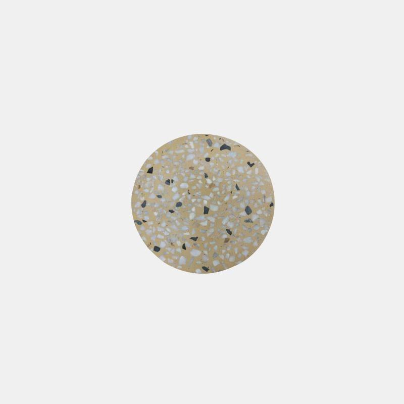 Terrazzo Wall Lamp ∅ 7″ x H 1.7″ / Dia 18cm x H 4.3cm / Yellow / Warm Light Wall lamp