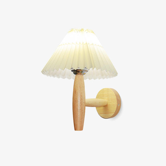 Oak Pleated Wall Light Wall lamp