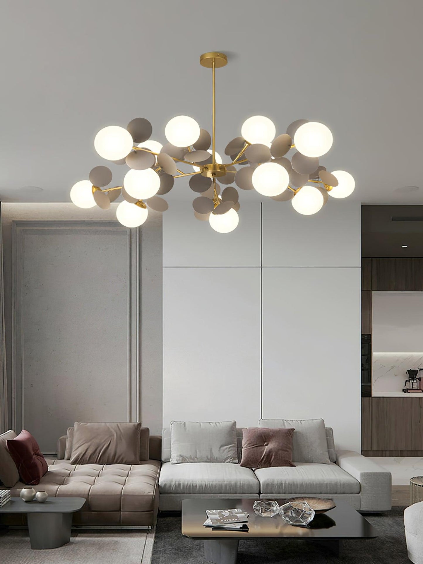 Off White Tree Chandelier