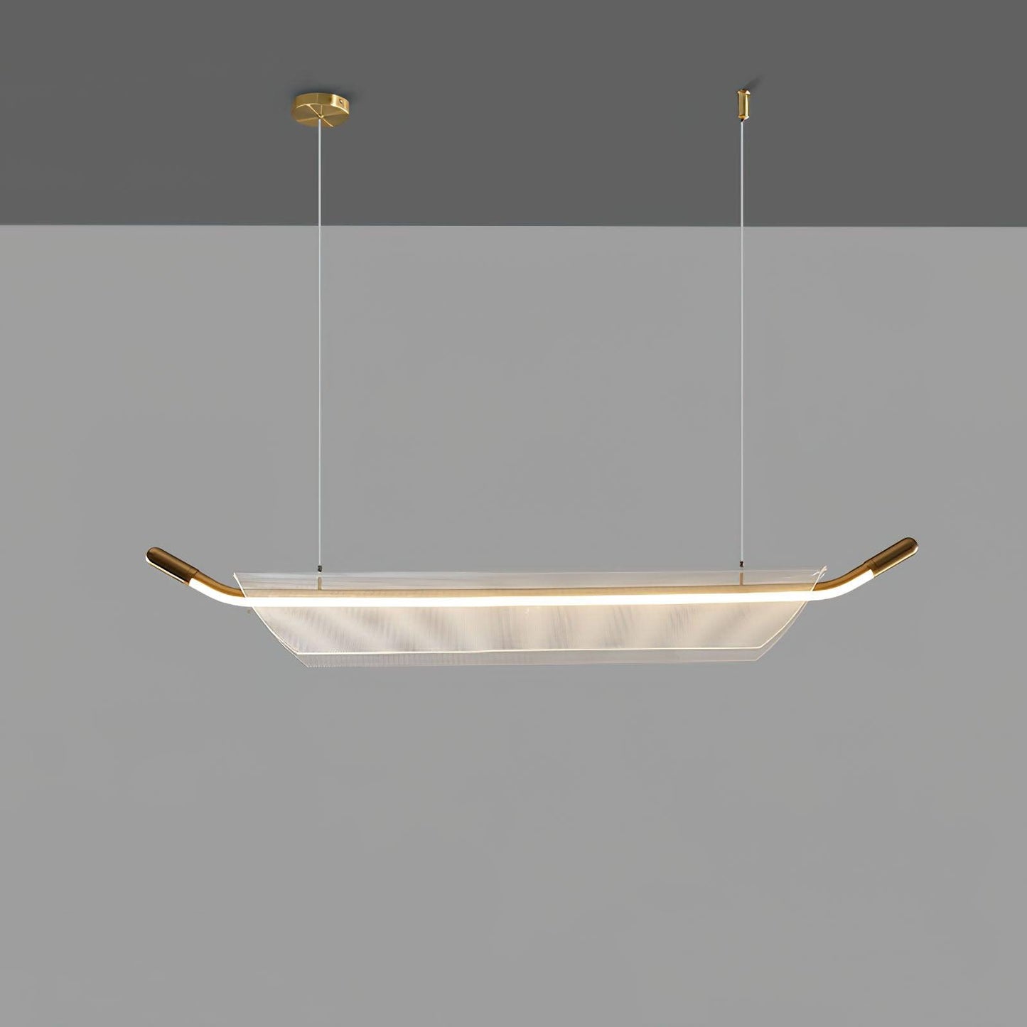 One Word Acrylic Pendant Light