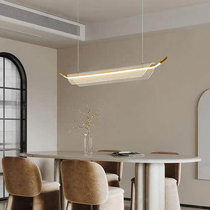 One Word Acrylic Pendant Light