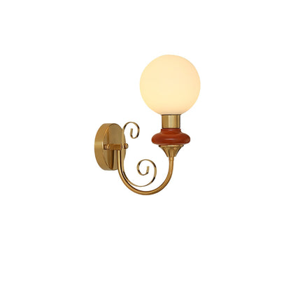 Onyx Wall Lamp ∅ 5.9″ x H 13.8″ / Red / Single Wall lamp