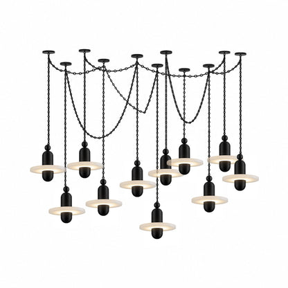 Orbital Drift Chain Chandelier