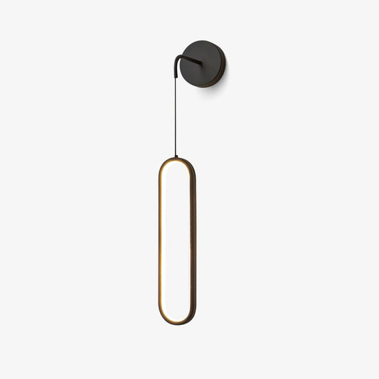 Oval LED Brass Wall Lamp Wall lamp