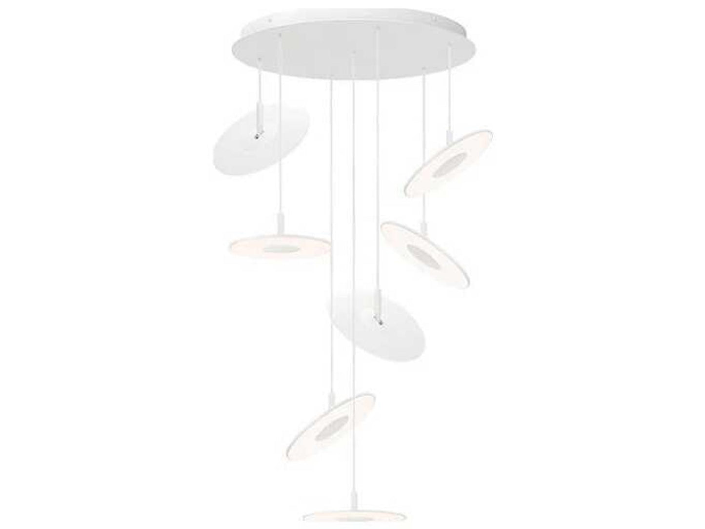 Pablo 7-Light Circa Linear Round LED Chandelier