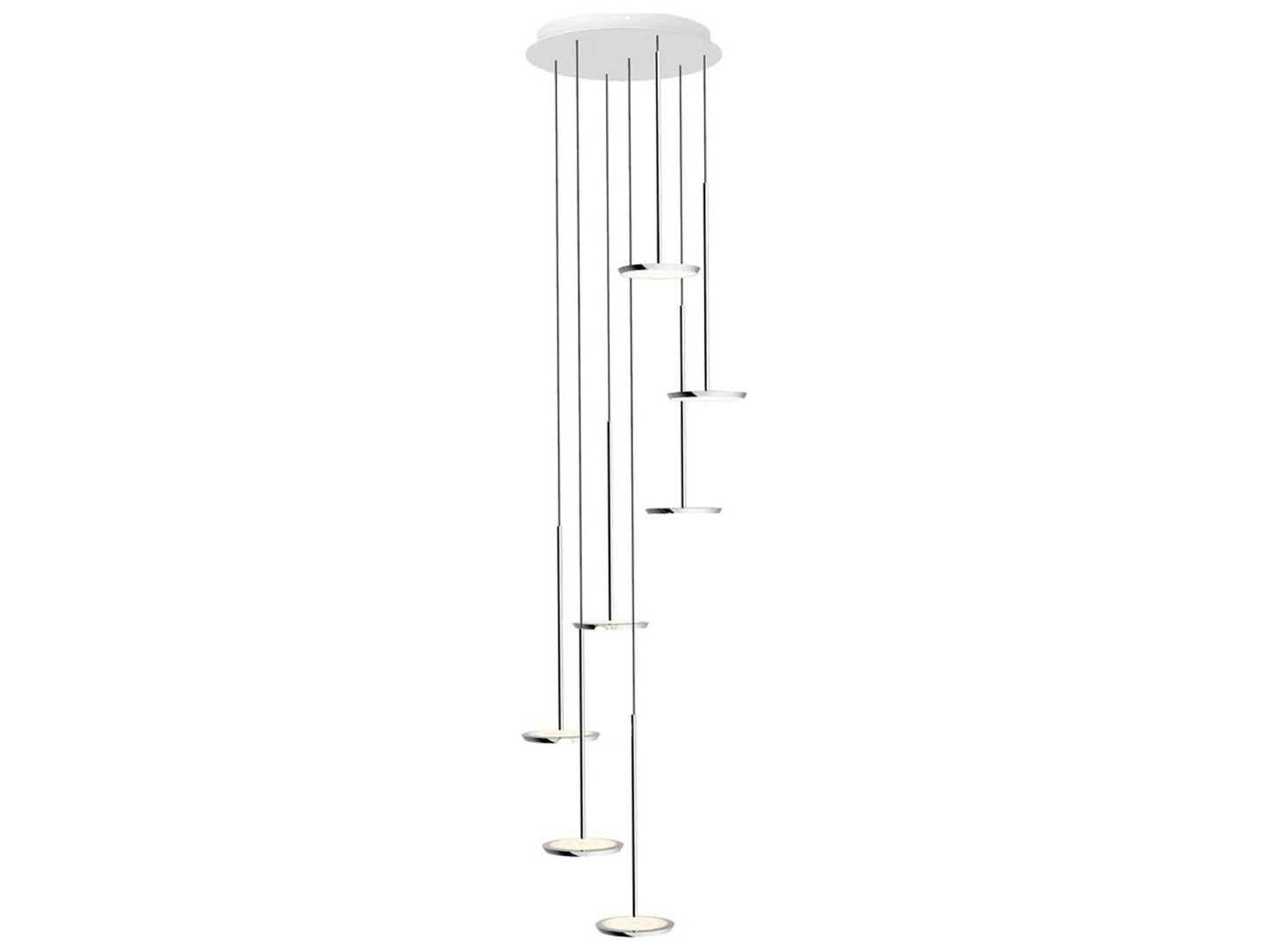 Pablo Sky Solo 5-Light Chrome Linear Chandelier