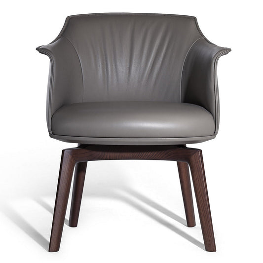 Archibald Leather Small Armchair