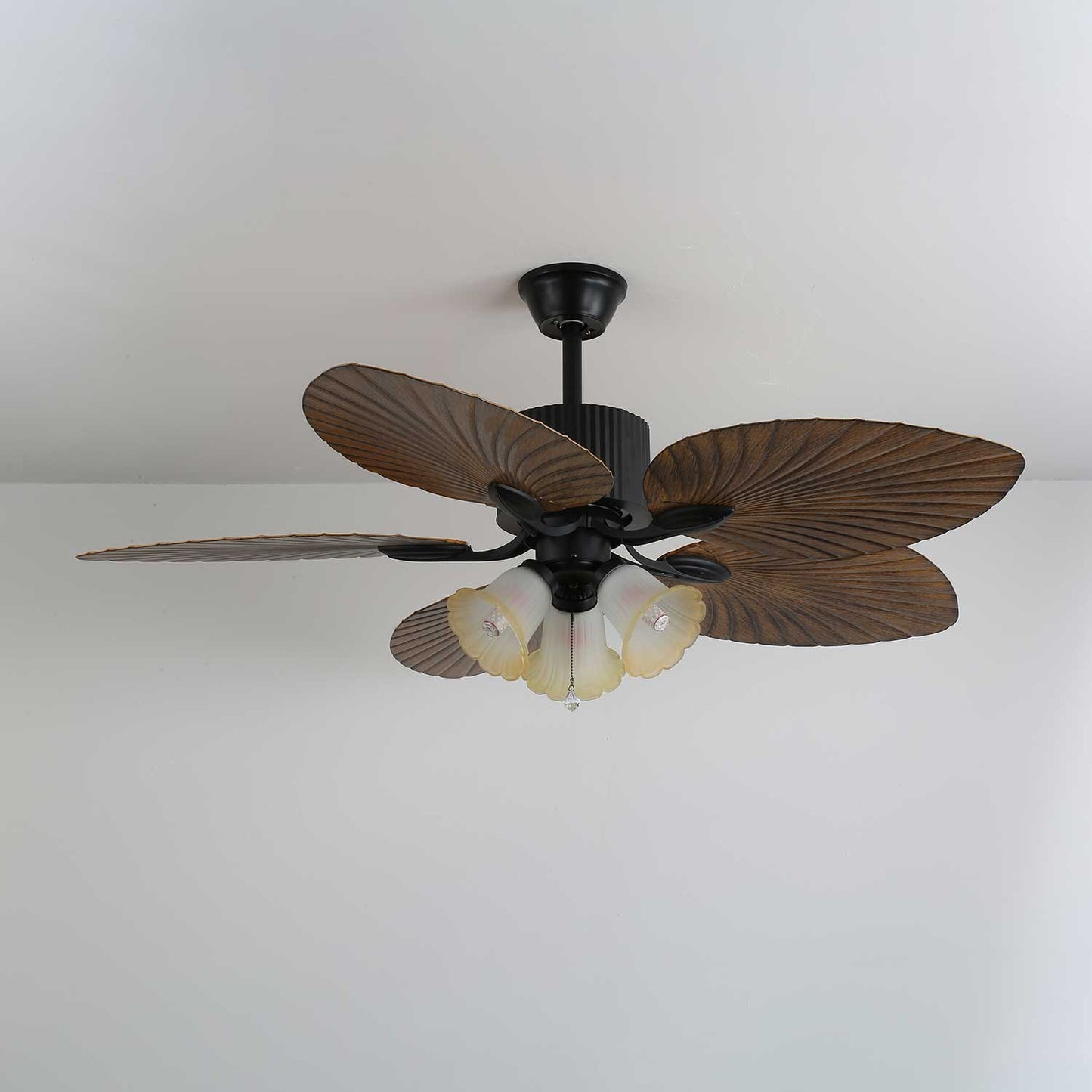 Palm Whisper Tropical Ceiling Fan Light