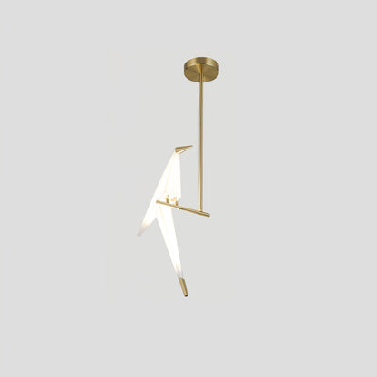 Paper Crane Bird LED Chandelier