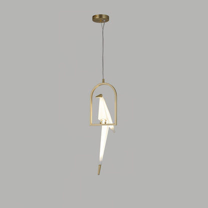 Paper Crane Bird LED Chandelier