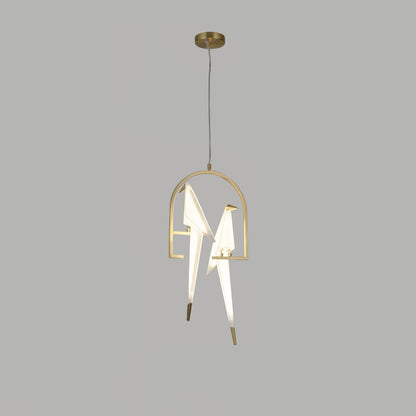 Paper Crane Bird LED Chandelier