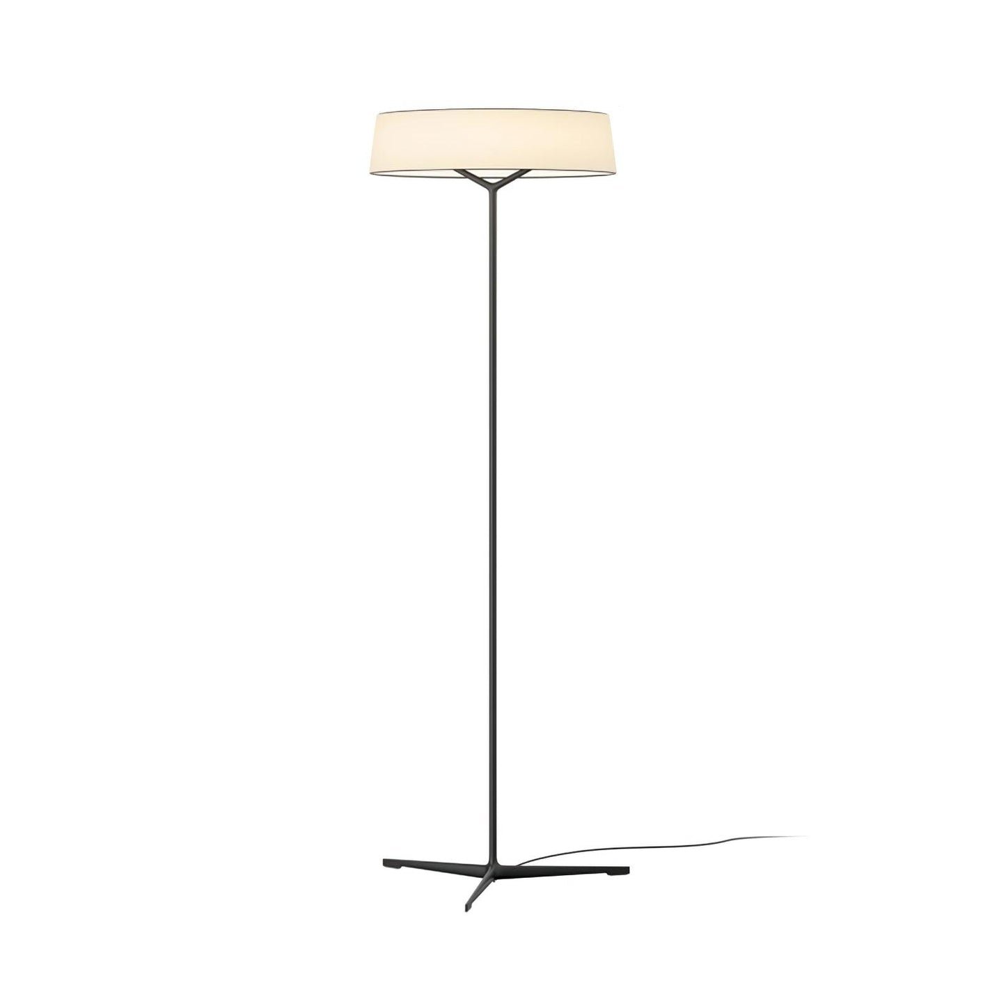 Paper Glow Circular Floor Lamp ∅ 17.7″ x H 55.1″ / Dia 45cm x H 140cm / Black & White / Warm Light / US Plug Floor lamp