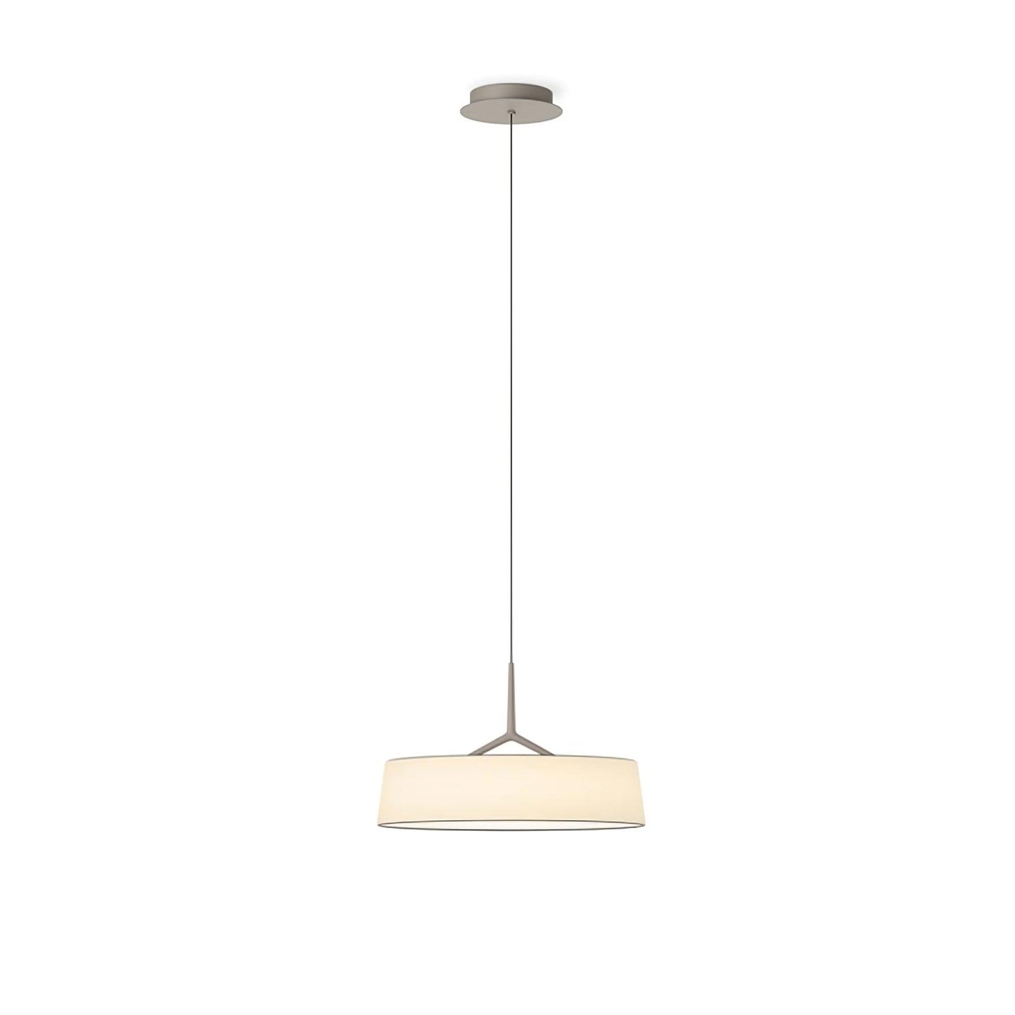 Dama Pendant Lamp ∅ 17.7″ x H 10.6″ / Dia 45cm x H 27cm / Grey & White / Warm Light Pendant light