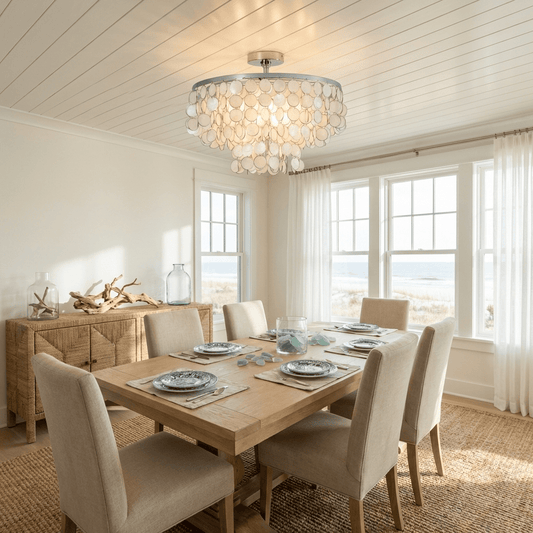 Pearl Shell Ceiling Lamp