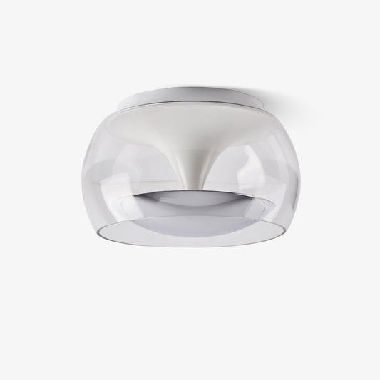Pendulum Ceiling Light ∅ 15.7″ x H 7.5″ / Dia 40cm x H 19cm / Chrome & Clear / Three-Color Changing Light Ceiling lamp