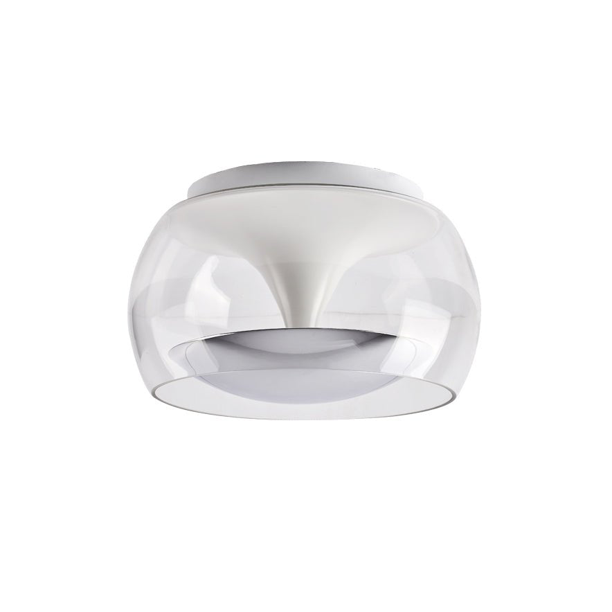 Pendulum Ceiling Light ∅ 13.8″ x H 7.5″ / Dia 35cm x H 19cm / Chrome & Clear / Three-Color Changing Light Ceiling lamp