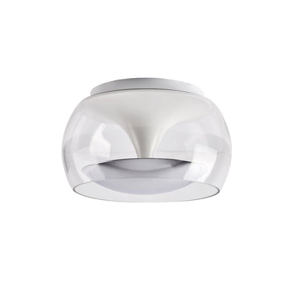 Pendulum Ceiling Light ∅ 13.8″ x H 7.5″ / Dia 35cm x H 19cm / Chrome & Clear / Three-Color Changing Light Ceiling lamp