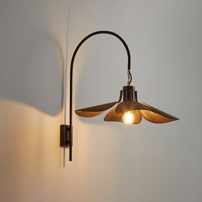 Petal Bloom Wall Lamp ∅ 20.5’’ x W 25.6’’ x H 26.8’’ / Dark Brown Wall lamp