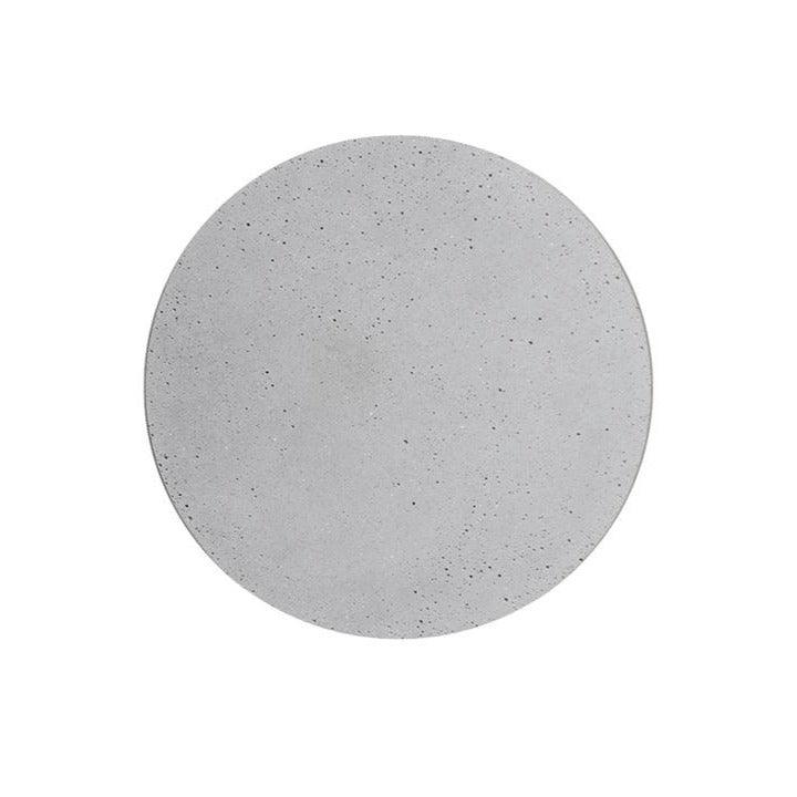 Pin Wall Lamp ∅ 7.1″ x H 1.6″ / Dia 18cm x H 4cm / Cement Grey / Warm Light Wall lamp