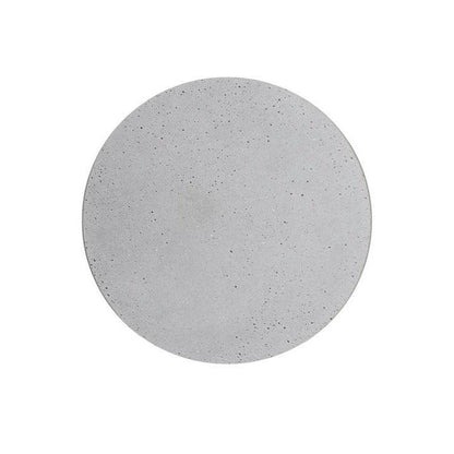 Pin Wall Lamp ∅ 7.1″ x H 1.6″ / Dia 18cm x H 4cm / Cement Grey / Warm Light Wall lamp