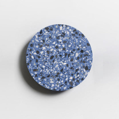 Pin Wall Lamp ∅ 7.1″ x H 1.6″ / Dia 18cm x H 4cm / Blue Terrazzo / Warm Light Wall lamp
