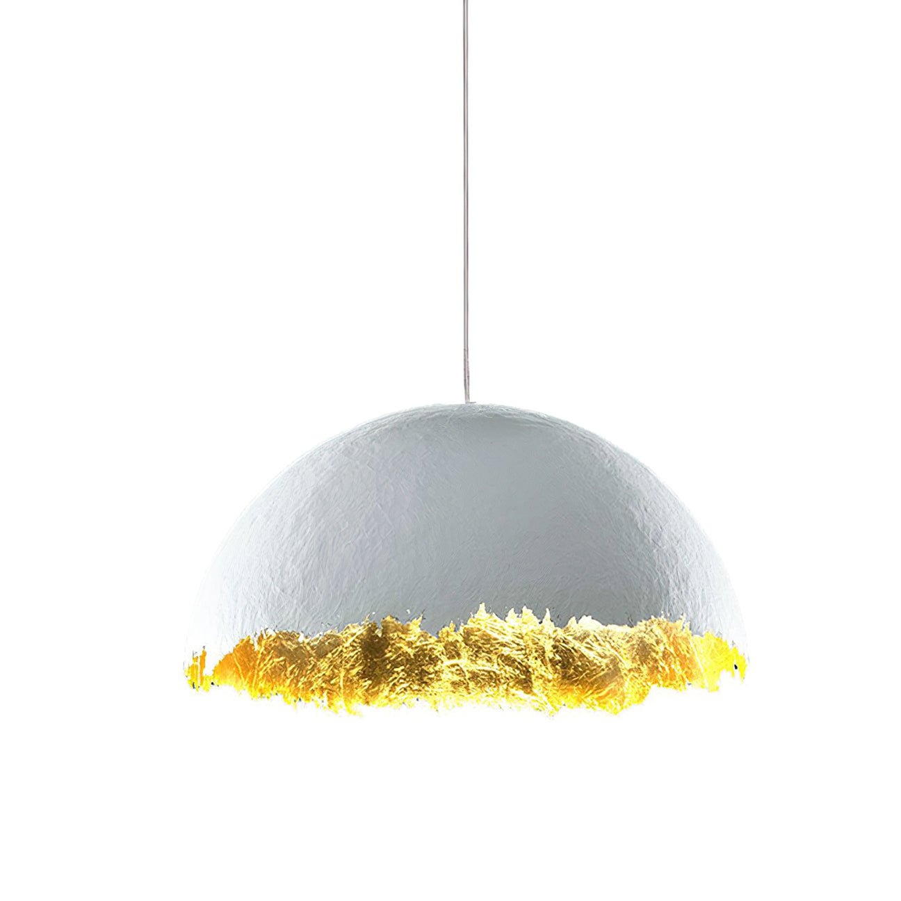 Postkrisi Pendant Light ∅ 15.7″ x H 8.7’’ / White & Gold Pendant light