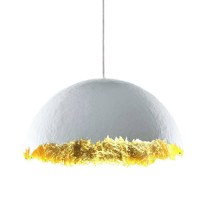 Postkrisi Pendant Light ∅ 23.6″ x H 12.6’’ / White & Gold Pendant light