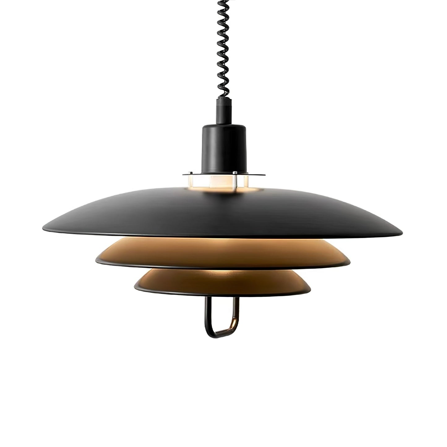 Poul Pendant Lamp ∅ 19.7″ x H 12.6″ / Dia 50cm x H 32cm / Black Pendant light
