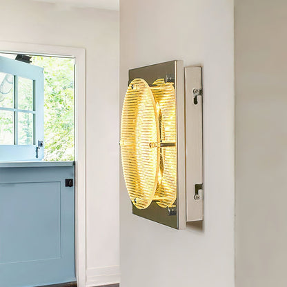 Prism Shield Wall Sconce ∅ 9.4″ x H 9.4″ / Chrome / Warm Light Wall lamp