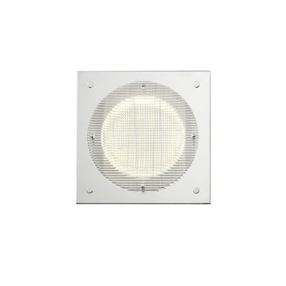 Prism Shield Wall Sconce ∅ 9.4″ x H 9.4″ / Chrome / Warm Light Wall lamp