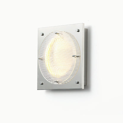Prism Shield Wall Sconce ∅ 9.4″ x H 9.4″ / Chrome / Warm Light Wall lamp