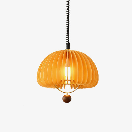 Pumpkin Adjustable Pendant Light ∅ 17.7″ x H 17.7″ / Orange Pendant light