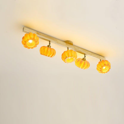 Pumpkin Multi Head Ceiling Lamp