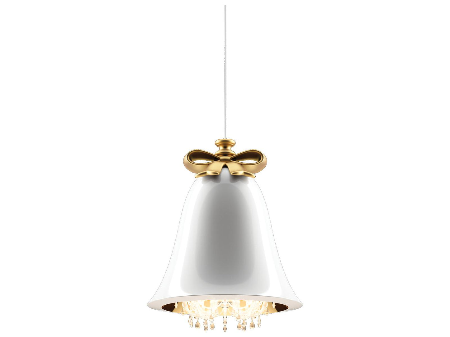 Qeeboo 12-Light Mabelle Bell Chandelier in White