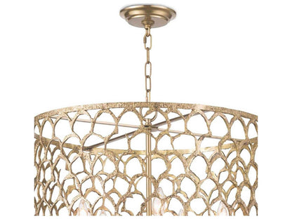 Regina Andrew 5-Light Cabana Drum Chandelier in Natural Brass
