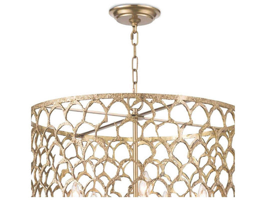 Regina Andrew 5-Light Cabana Drum Chandelier in Natural Brass