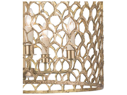 Regina Andrew 5-Light Cabana Drum Chandelier in Natural Brass