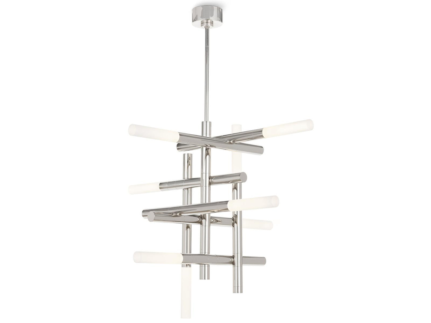Regina Andrew 8-Light Cass Geometric Chandelier in Polished Nickel