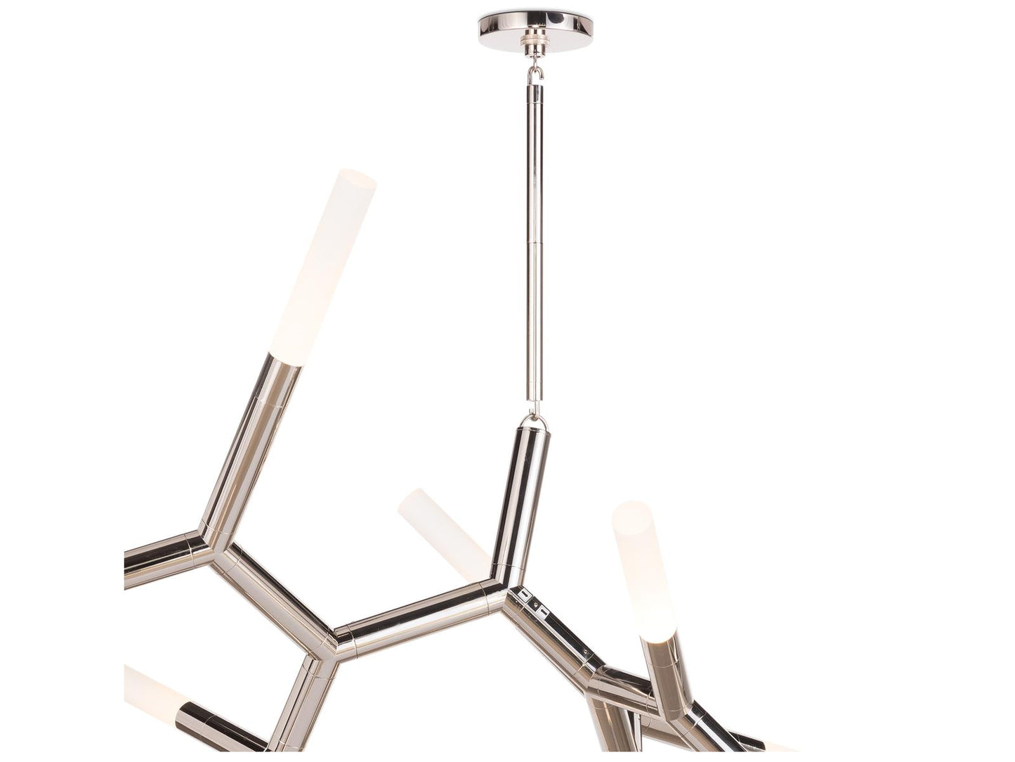 Regina Andrew 13-Light Traveler Chandelier in Polished Nickel with Frosted Acrylic